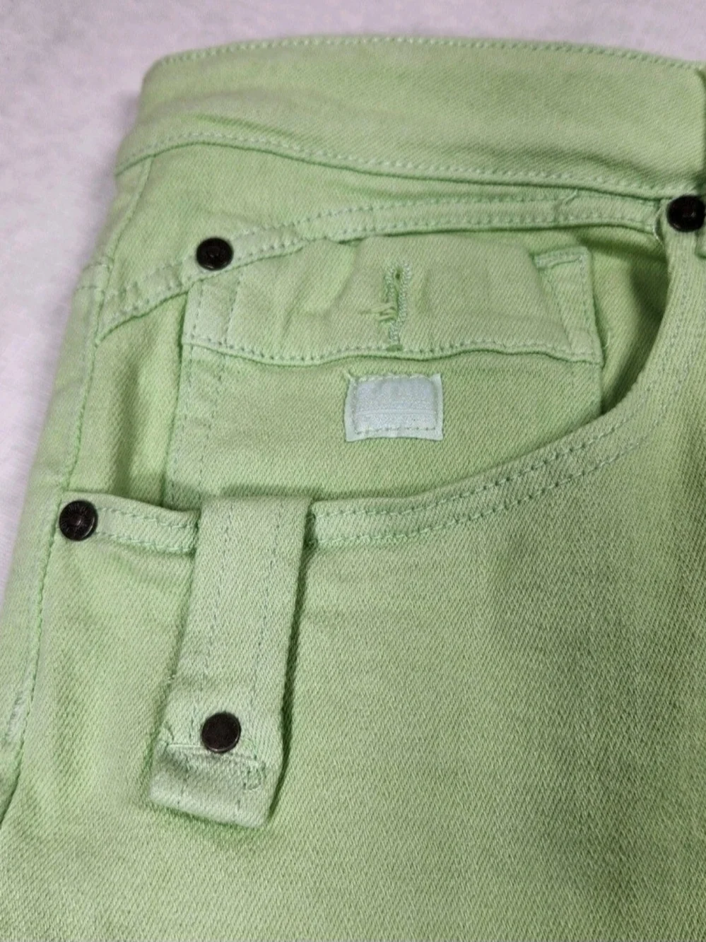 Born Fly Men's Shorts Green Denim Stretch Size 40 NWT 05